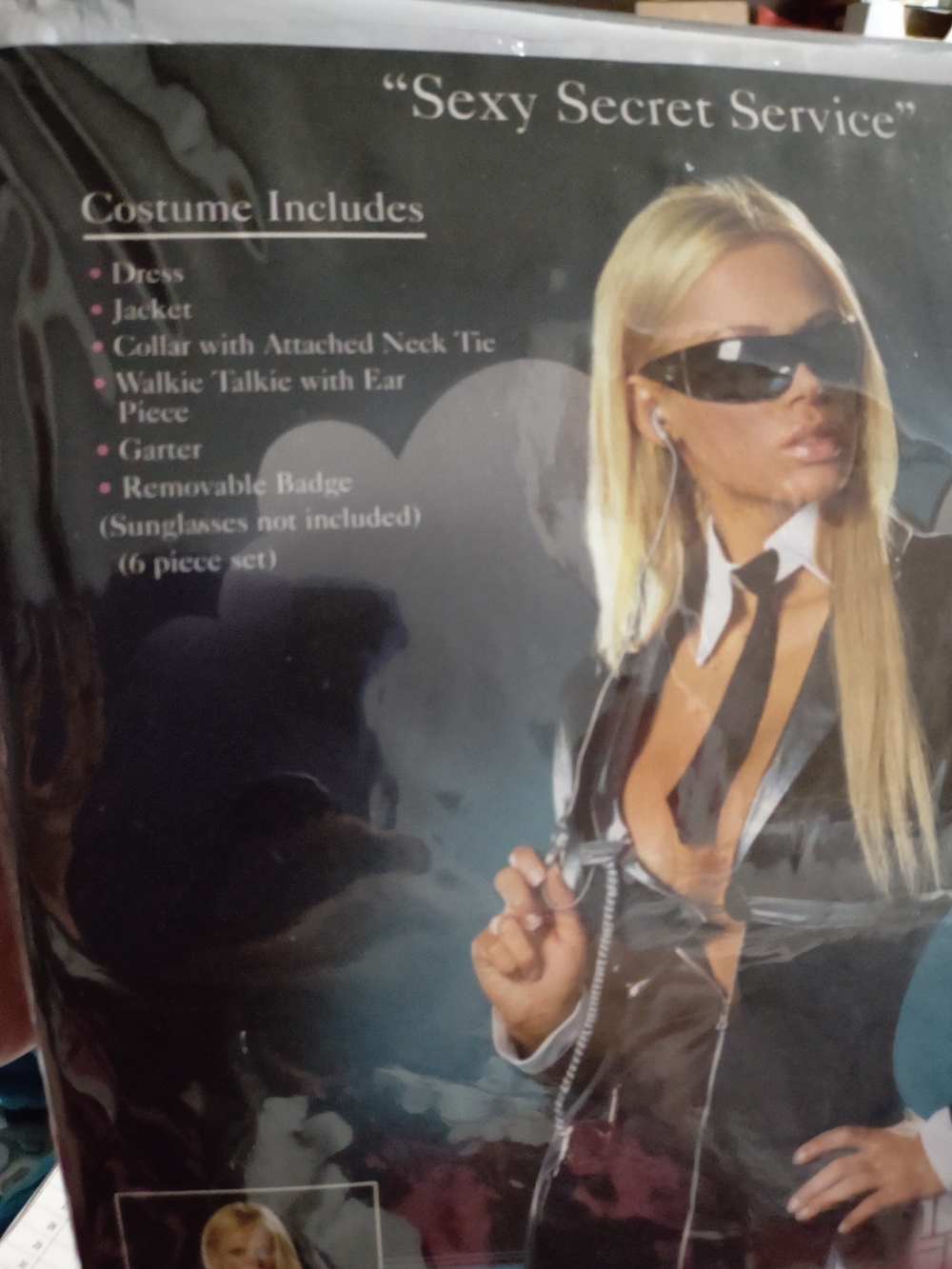 Sexy Secret Service Black Women's Small Costume